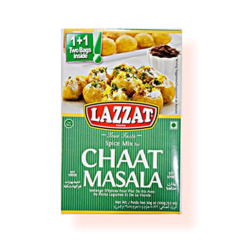 LAZZAT - Chaat Masala Spice Mix / Würzmischung für Meeresfrüchtesalat 100g von Lazzat
