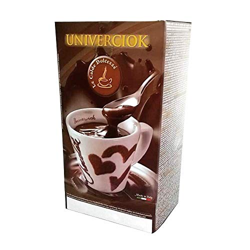 Le Calde Dolcezze | 30 x 32 g Nocciola / Haselnuss Chocolate | Trinkschokolade aus Italien | 960 g Display | Puddingschokolade Haselnuss nach italienischer Art | Univerciok von Le Calde Dolcezze