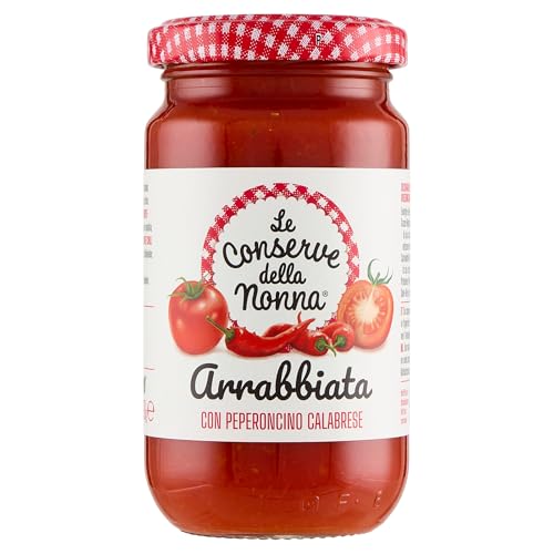 Le Conserve della Nonna - Rustikale Peperoncino-Sauce - Tomatensauce mit würzigem Chili- 100% italienischem Produkt - Ideal zur Verbesserung Ihrer Pasta - 190 Gramm von Le Conserve della Nonna