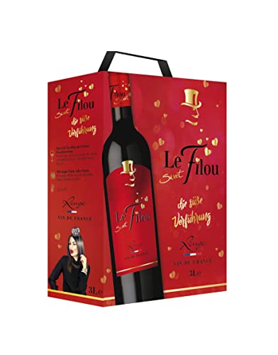 Le Sweet Filou - Süβer und fruchtiger Rotwein aus Frankreich, Bag in Box (1 x 3L) von Le Sweet Filou
