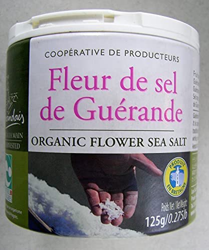Fleur de sel de Guérande (125g Dose)-2 Stück - (76,40EUR /kg)- vom hendel-versand von Le Guérandais