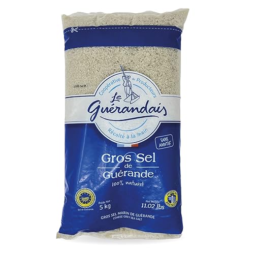 Gros Sel de Guérande – 5 kg Meersalz grob - französisches, unraffiniertes grobes Salz auch für Salzmühle geeignet von Le Guérandais