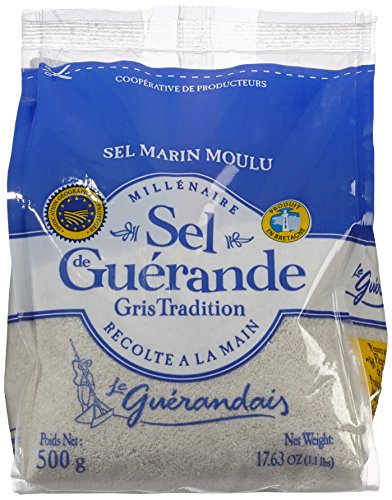 Le Guerandais Feines Meersalz Standbeutel, 3er Pack (3 x 500 g) von Le Guerandais