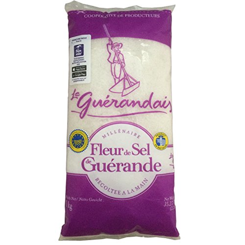 Le Guerandais – Fleur de Sel - 1000g feines Salz aus Guérande zum Würzen und Verfeinern – ohne Zusatzstoffe von Le Guerandais