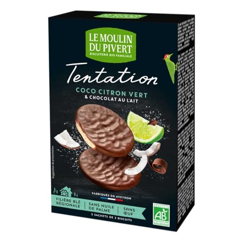 Le Moulin du Pivert Kekse Kokosnuss-Limette, mit Milchschokolade, 110g (2) von Le Moulin du Pivert