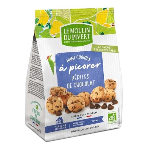 Le Moulin du Pivert Mini-Kekse, Schokoladen- Tropfen, 170g Le Moulin du Pivert Mini-Kekse, Schokoladen- Tropfen, 170g von Le Moulin du Pivert