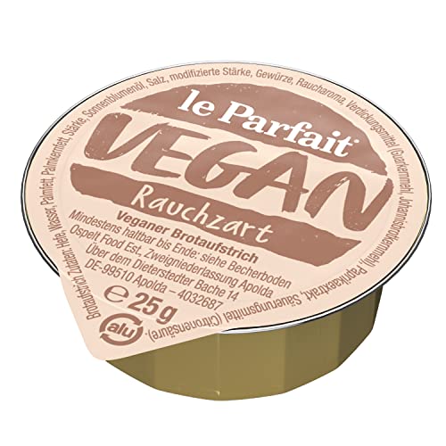 Le Parfait Rauchzart, Veganer Brotaufstrich Herzhaft Cremig und Pflanzlich, o.k.A., 1 Karton (120 x 25g) von Le Parfait