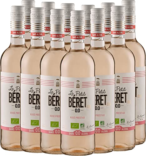 VINELLO 12er Weinpaket Roséwein - Le Petit Béret Rosé Prestige Alkoholfrei - Le Petit Béret mit einem VINELLO.weinausgießer | 12 x 0,75 Liter VINELLO 12er Weinpaket Roséwein - Le Petit Béret Rosé Prestige Alkoholfrei - Le Petit Béret mit einem VINELLO.weinausgießer | 12 x 0,75 Liter von Le Petit Béret