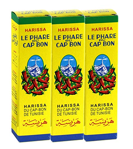 3x140g Le Phare du Cap Bon Harissa Sauce (3 große Röhrchen) von Le Phare du Cap Bon