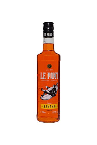 Le Pont Bananenlikör 700ml 21,5% aus Griechenland Bananen Likör Schnaps für Cocktails Longdrinks Aperitif Dessert Banana Liqeur von Le Pont