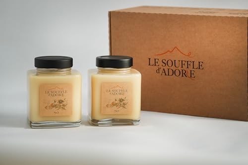 Premium Esparceta-Honig, weiß, cremig, mit mildem Geschmack, 100% natürlich, von Bienen, rein, ohne Zucker, ohne Zusatzstoffe, case 2 x 500 g | Exklusives Paket | Le Souffle d'Adore von Le Souffle d'Adore