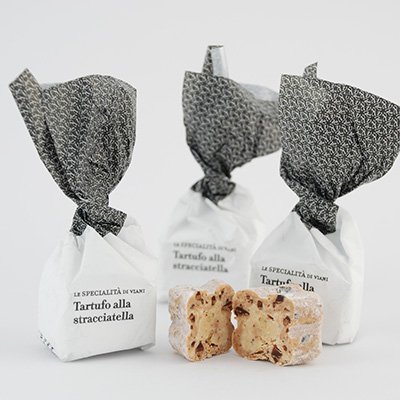 Tartufi dolci stracciatella Weiße Trüffelpralinen 1.000g von Le Specialità di Viani