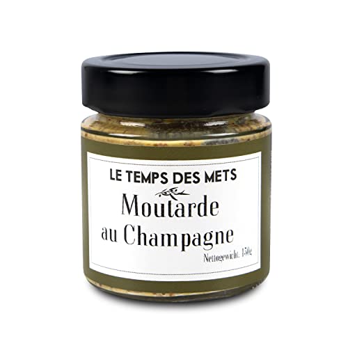 Le Temps des Mets, Traditioneller Senf mit Champagner, 130 g von Le Temps des Mets