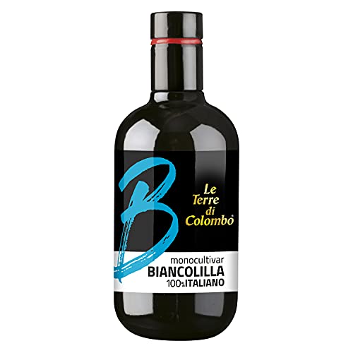Le Terre di Colombo – 100 % Italienisches Natives Olivenöl extra, Monocultivar Biancolilla, 500 ml von Le Terre di Colombo