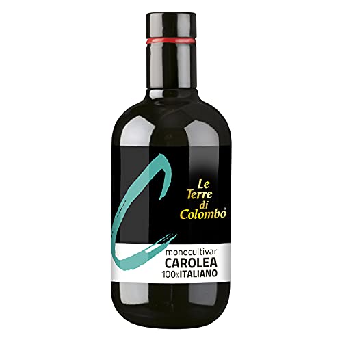 Le Terre di Colombo – 100 % Italienisches Natives Olivenöl extra, Monocultivar Carolea, 500 ml von Le Terre di Colombo