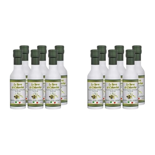 Le Terre di Colombo – 100% Italienisches Natives Olivenöl Extra, Aluminium-Flaschen, 6er-Packung, 0,25 l (Packung mit 2) von Le Terre di Colombo