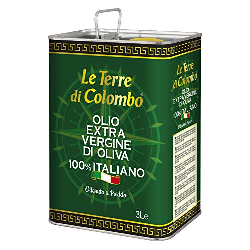 Le Terre di Colombo – 100 % Italienisches Natives Olivenöl Extra, Dose, 3 l von Le Terre di Colombo