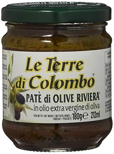 Le Terre di Colombo – Riviera-Olivenpaste in nativem Olivenöl extra (10 %), 6er-Packung, 212 ml von Le Terre di Colombo