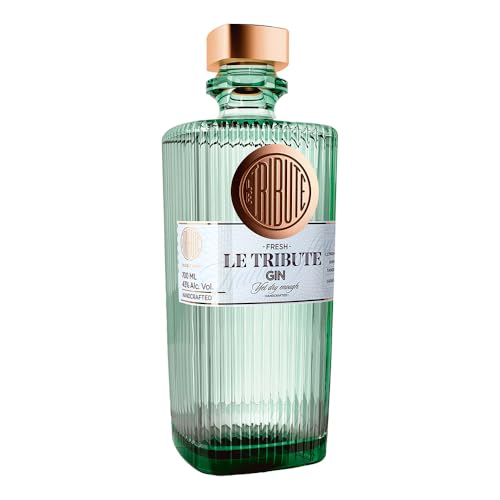Le Tribute | Gin | 700 ml | Zitrusaromen im Geschmack | Handverlesene & von Hand verarbeitete Botanicals | Natürliche Frische von FRESH LE TRIBUTE GIN