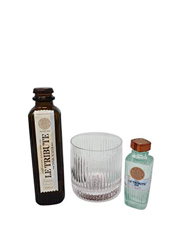 Le Tribute Geschenkset mit Le Tribute Gin 0,05 ´+ Le Tribute Tonic 0,2 und Le Tribute Tumbler von Le Tribute