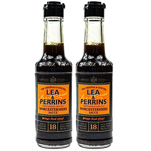 Lea & Perrins - 2er Pack Original Worcestershire Sauce in 150 ml Glasflasche (Würzsauce) - Traditionell englische Worcester Worcestersauce von Lea & Perrins