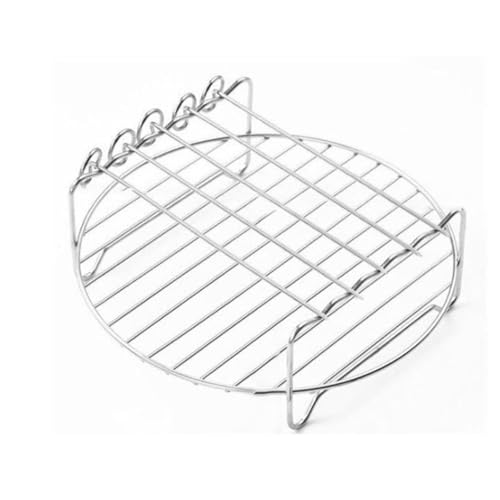 Air Fryer Double-Layer-Grill, 4-polige/5-polige Runde Grillpfanne Mit Spieß, Heißluftfritteuse Edelstahlhalterung, Mehrzweck-Rack-Zubehör, Heißluftfritteuse Zubehör, Grillrost Und Dämpfen Rack, Air Fr Air Fryer Double-Layer-Grill, 4-polige/5-polige Runde Grillpfanne Mit Spieß, Heißluftfritteuse Edelstahlhalterung, Mehrzweck-Rack-Zubehör, Heißluftfritteuse Zubehör, Grillrost Und Dämpfen Rack, Air Fr von LearnLyrics