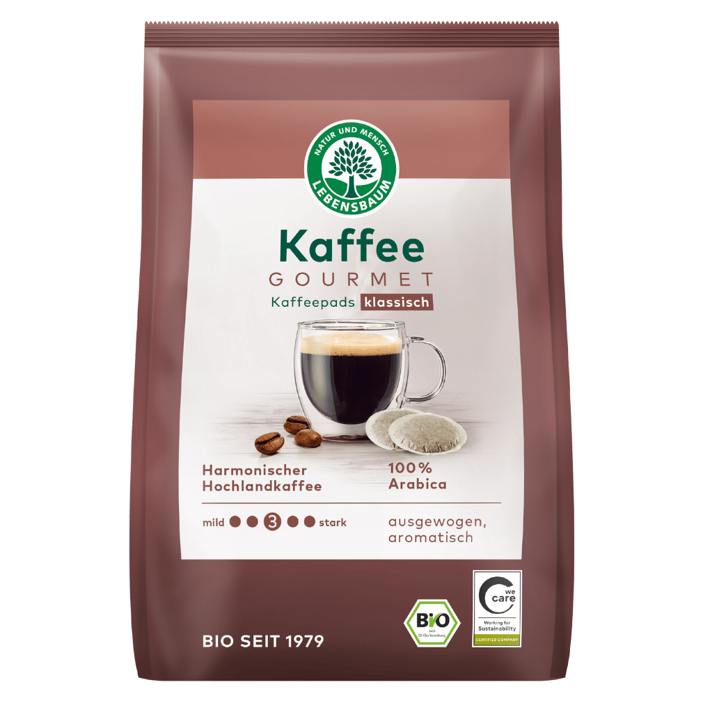 Bio Caffè Crema Pads 18 Pads, 128g Bio Caffè Crema Pads 18 Pads, 128g von Lebensbaum
