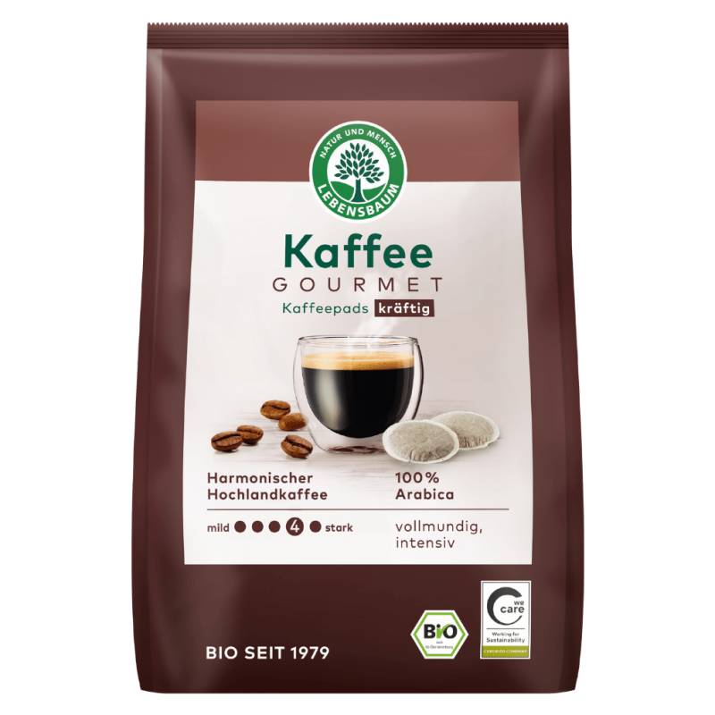 Bio Caffè Crema kräftig 18 Pads, 126g von Lebensbaum