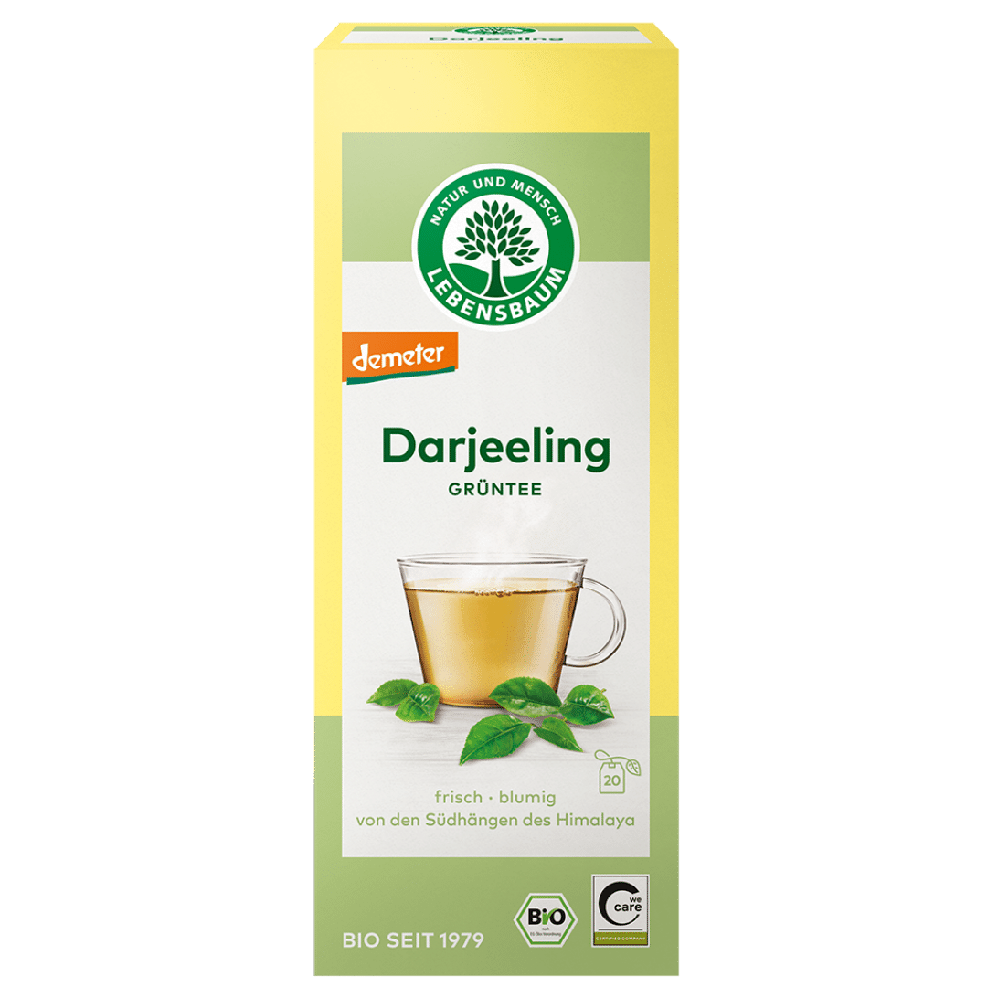 Bio Darjeeling Grüntee, 20 Teebeutel Bio Darjeeling Grüntee, 20 Teebeutel von Lebensbaum