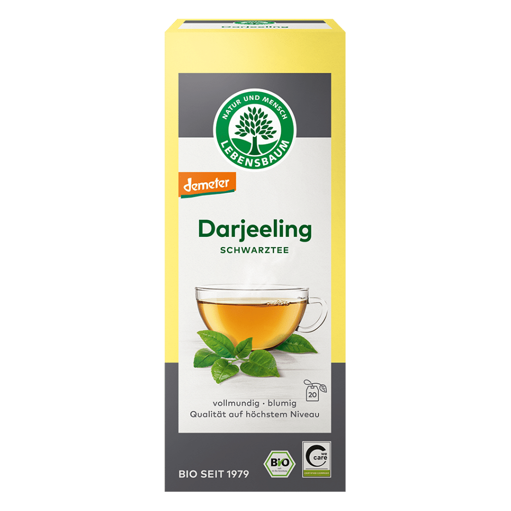 Bio Darjeeling Schwarztee, 20 Teebeutel von Lebensbaum