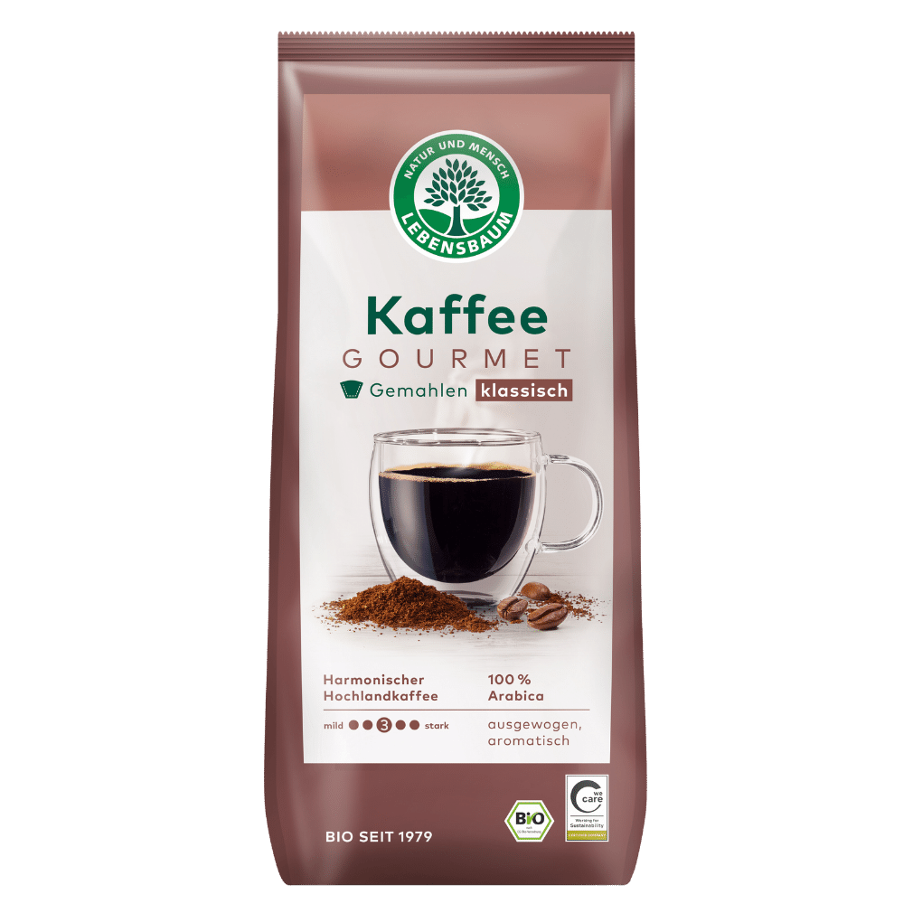 Bio Gourmet Kaffee, gemahlen, 500g von Lebensbaum