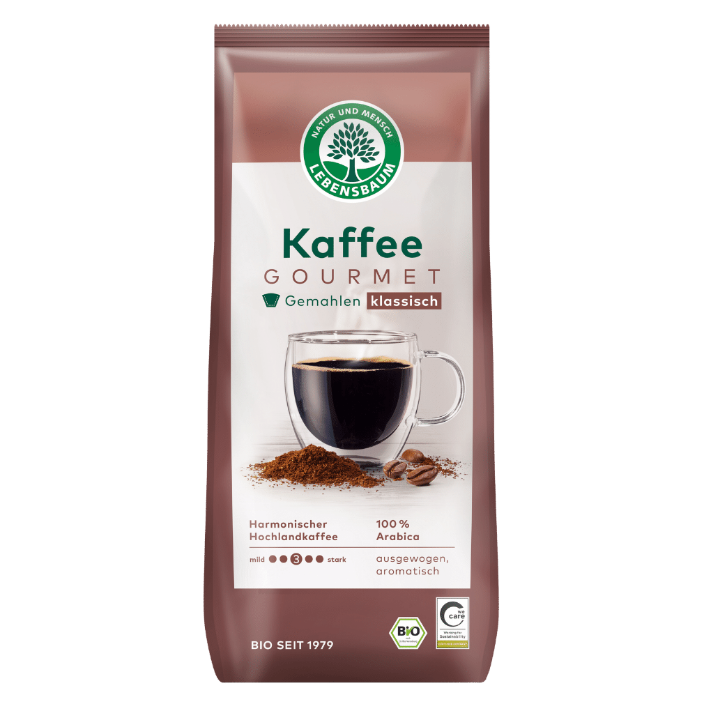 Bio Gourmet Kaffee, gemahlen, 500g Bio Gourmet Kaffee, gemahlen, 500g von Lebensbaum