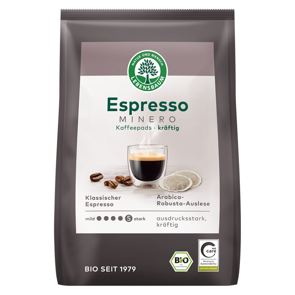 Bio Minero Espresso 18 Pads, 126g von Lebensbaum