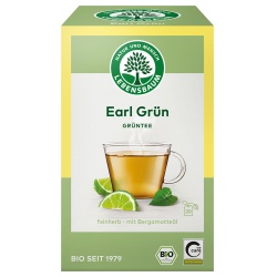 Grüntee Earl Grey im Beutel von Lebensbaum