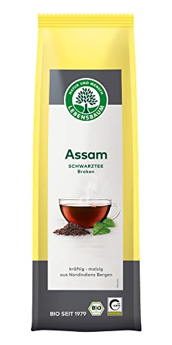 LEBENSBAUM Assam Schwarztee Broken lose, Bio-Tee mit würzig-malzigem Geschmack, Assam Tee lose, 100% natürlicher Genuss, 100 g von Lebensbaum