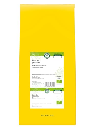 LEBENSBAUM Bio Gewürze Zimt gemahlen, Ceylon und Cassia Zimt Mischung, aromatisch-süß, Bio Gewürz 1 kg von Lebensbaum