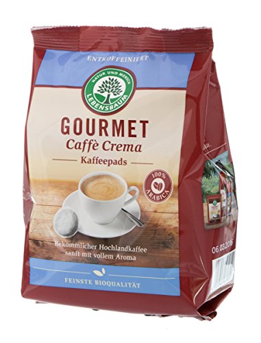 Lebensbaum Gourmet-Caffé Crema Pads entkoffiniert, 7 g von Lebensbaum