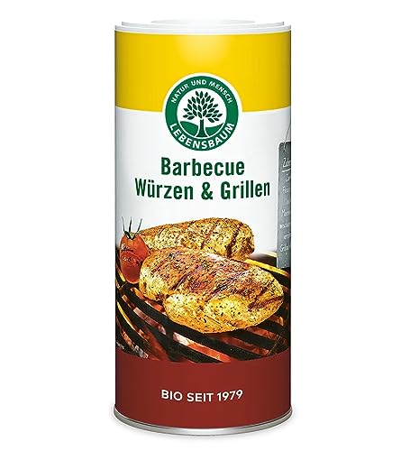 Lebensbaum Barbecue Würzen & Grillen, Bio-Würzmischung, zum Würzen von Fleisch, Tofu und Gemüse, ideal zum Grillen, 125 g von Lebensbaum