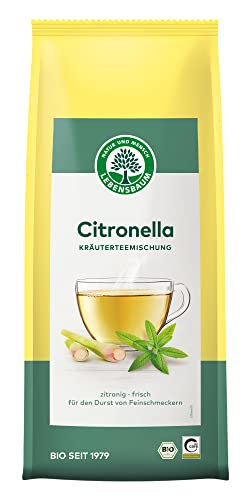 Lebensbaum Citronella, Kräutertee mit zitronig-frischem Geschmack, 100% Bio, 75 g, lose, Kräuterteemischung von Lebensbaum