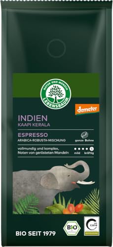 Indien Kaapi Kerala Espresso, ganze Bohne 6 x 250 gr von Lebensbaum