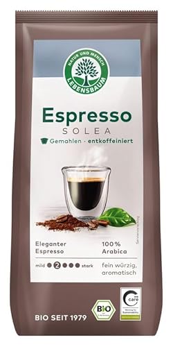 Lebensbaum Bio Espresso emozioni entkoffeiniert, gemahlen (1 x 250 gr) von Lebensbaum