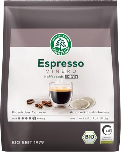 Espresso Minero Kaffeepads kräftig 6 x 126 gr von Lebensbaum