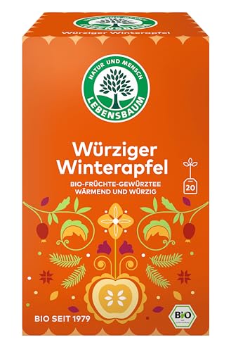 Lebensbaum Bio-Früchte-Gewürztee Würziger Winterapfel, 20 Beutel von Lebensbaum