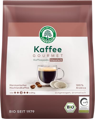 Kaffee Gourmet, Kaffeepads, klassisch 6 x 126 gr von Lebensbaum