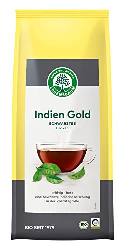 Lebensbaum Indien Gold - Broken, Schwarzer Tee mit kräftig-herbem Geschmack, indische Teemischung, 100% Bio, 250 g von Lebensbaum