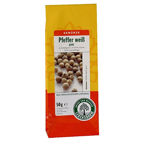 Lebensbaum Bio Pfeffer Weiß Ganz, 6 x 50g Lebensbaum Bio Pfeffer Weiß Ganz, 6 x 50g von Lebensbaum