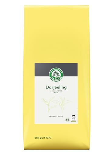 Lebensbaum Darjeeling Schwarztee ganzes Blatt, Schwarzer Tee von den Südhängen des Himalaya, feinherb-blumiger Geschmack, lose, 100% Bio, 1000 g von Lebensbaum