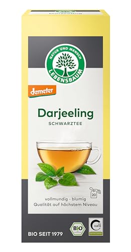 Lebensbaum Darjeeling Schwarztee, demeter, 4er Pack (4 x 40 g) von Lebensbaum