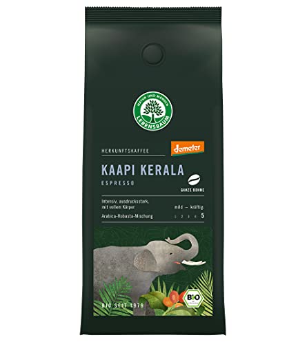 Lebensbaum Espresso Kaapi Kerala, Bohne, demeter, 250 g von Lebensbaum