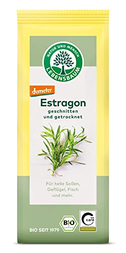 Lebensbaum Estragon, geschnitten & getrocknet, Bio-Gewürz, Kräuter-Gewürz für helle Soßen, Geflügel & Fisch, vegan, 1 x 15g Lebensbaum Estragon, geschnitten & getrocknet, Bio-Gewürz, Kräuter-Gewürz für helle Soßen, Geflügel & Fisch, vegan, 1 x 15g von Lebensbaum